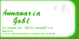 annamaria gobl business card